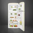 (Smeg) 50's Retro Style Refrigerator Model FAB50RCR5 Cream Color image 4
