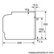 (BOSCH) Built-in Oven 60 x 60 cm Black Model HBG7341B1 image 8