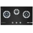 (BOSCH) Serie 4 Gas Cooktop 3 Burners 78 cm Tempered Glass Counter-Mounted Model PMD83A31AX image 2