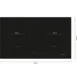 (BOSCH) Induction Cooktop 78 cm Black 2 zones Digiselect Model PMI8256EVN image 6