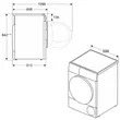 (BOSCH) Front Load Washing Machine 10 kg Model WGG454A0TH [i-Dos] + Heat Pump Dryer 9 kg Model WQG24200TH with Free Base Stand image 16