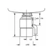 (TEKA) Food Waste Disposal TR34.1 Black - Sink Mount with Pipe Kit image 3