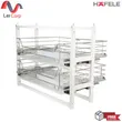 (Hafele) Wire Basket and Frame Set for Concrete Kitchen Cabinets with Double Doors, Including 2 Inverted Dish Baskets (495.34.352) image 2