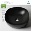 (JAQUAR) Counter Top Basin JDS-BLM-25911 + Tall Single Basin Faucet OPP-BLM-15021PM Black Matt image 4