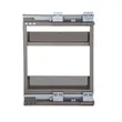 (Hafele) Pull-Out Wire Basket 200 mm Wide with Bottle Divider Champagne Spray Glass Edge (495.35.339) image 5