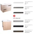 (Hafele) Washbasin with Furniture Cabinet, White Matt Handle (495.16.113) image 5