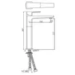 (JAQUAR) Countertop Basin JDS-BLM-25907N + Tall Spout Mixer Tap KUP-BLM-35005BPM Black Matt image 5