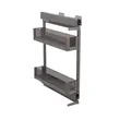 (Hafele) Pull-Out Basket 150 mm Width with Bottle Divider Champagne Glass Edge (495.35.338) image 3