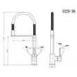 MEX Hot/Cold Water Mixer Faucet Model 9328-D6 image 3