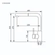 (EVE) Single Bowl Synthetic Granite Sink Model WAVE 855/495 BLACK + LEXI BLACK Faucet image 6