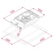 (TEKA) Ceramic Glass Gas Cooktop 1 Burner 30 cm GZC 31330 XBN image 6