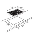 (Teka) Range Hood LDH TC90 BK + Gas Cooktop GQ73 2G image 12