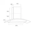 (Tecno) 90 cm Wall-Mounted Range Hood TNS HD 502 B + 2-Burner Gas Hob with Tempered Glass TNS HB 207140 GB Free 1.5 m Duct image 5