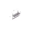 (Hafele) Multipurpose Rack 45 CM 2 Shelves (495.34.136) image 3