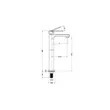 (Hafele) Single lever basin tap - NECKAR (589.25.245) image 4