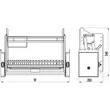 (Hafele) Wall-mounted Cabinet Pull-down System for Cabinet Width 800 mm (495.34.004) image 6