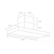 (Tecno) Wall-Mounted Range Hood 90 cm TNP HD 90-N3 + 2-Burner Built-in Gas Stove TNP HB SOMI 2073 GB Free 1.5 m Air Duct image 7