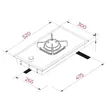 (Teka) Range Hood Model LDH TC 60 BK + 1-Burner Glass Top Gas Cooktop 30 cm GK LUX 30.2 1G AI AL TR GLASS image 9