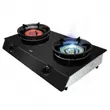 (EVE) Wall-Mounted Range Hood HC-SHADOW-90 PLUS + 2-Burner Gas Cooktop with Infrared Burner Head HP75-1Q1SIR/FGB Free 1.5 m. Ducting image 4