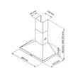 (Mex) MEX Chimney Range Hood 90 cm Model K611BFX90 image 4