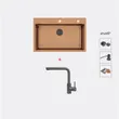 (Eve) Sink ROSEGOLD CB 810520 + Faucet LEXI GUNMETAL EP image 2