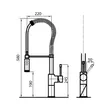 (Foster) Magnum 8484/000 Hot-Cold Mixer Faucet with Retractable Spout image 4