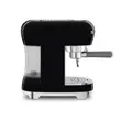 (Smeg) 50's Retro Style Aesthetic Espresso Coffee Machine ECF02BLEU Black image 3