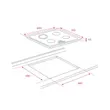 (Teka) Cooker Hood Model DSW 995 G + 3-Burner Ceramic Hob 60 cm Model TZ 6315 image 9