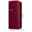 (Gorenje) Retro Refrigerator 247 L ORB615DR image 5
