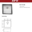 Undermount Single-Bowl Sink Model UNDERMOUNT 444/444 image 3