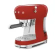 (Smeg) 50's Retro Style Aesthetic Espresso Coffee Machine Model ECF02RDEU Red image 5