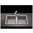 (MEX) 2-Bowl Kitchen Sink Synthetic Granite Titanium KIN20TN image 5