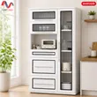 (evercook) 铝制餐具厨具柜 白色黑色边框门 100x189厘米 Dura-Pod Cupboard 9（成品） 图片 2