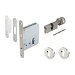 (Hafele) Stainless Steel Mortise Lock Set with Locking Hardware, Premium Range (Bathroom Door) (499.65.030) image 2