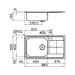 (Foster) Kitchen Sink Model KS STD 2180062 (Top-Mounted) image 5