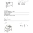 Standing Sink 1 Basin 1 Drainboard ALTON 1000/500 Free Othello Faucet image 5