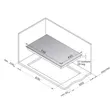 (Teka) LINEA LDH 90 BK 90 cm Chimney Hood + 2-Burner Glass Built-in Gas Cooktop GL 73 2G AI AL TR GLASS image 8