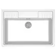(Mex) METRIX GALE900WH Single Bowl Kitchen Sink 90 cm Synthetic Granite (White) image 2