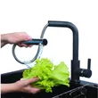 (Eve) Single Bowl Granite Composite Sink Model PHILIP 800/520 + LEXI BLACK Faucet image 7