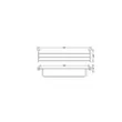 (Hafele) Towel Shelf with Single Rail - RHYOLITE (495.80.029) image 2