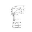 (Hafele) Single lever basin mixer - DANUBE (495.61.163) image 3