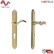 (Hafele) Brass Lever Handle with Long Plate Premium Range Polished Brass (499.63.930) image 2