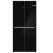 (Bosch) 4-Door Refrigerator 19Q Inverter Series 4 Black Glass Model KMC85LBEA image 2