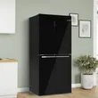 (Bosch) 4-Door Refrigerator 19Q Inverter Series 4 Black Glass Model KMC85LBEA image 6