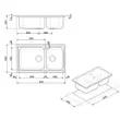 (Smeg) Double Bowl Sink LG862 image 2