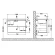 (Hafele) Washbasin with Furniture Cabinet, White Matt Handle (495.16.113) image 3