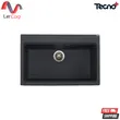 (Tecno) Granite Kitchen Sink 1 Bowl Model TNP 764821 Size 76 cm. Depth 21 cm. Free Faucet ZI18-BLACK image 2