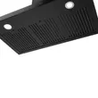 (Teka) LINEA LDH TC 90 BK 90 cm Wall-Mounted Hood + HIC 7320 D Mixed Induction and Ceramic Cooktop image 5