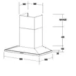 Box-shaped Range Hood 90 cm Model KC927X90 image 3