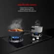 (Eve) Range Hood HC-STEELPRO-90 + Built-in Gas Stove FURY 2B + Single Bowl Sink with Drainboard SAVO 1200/500 image 17
